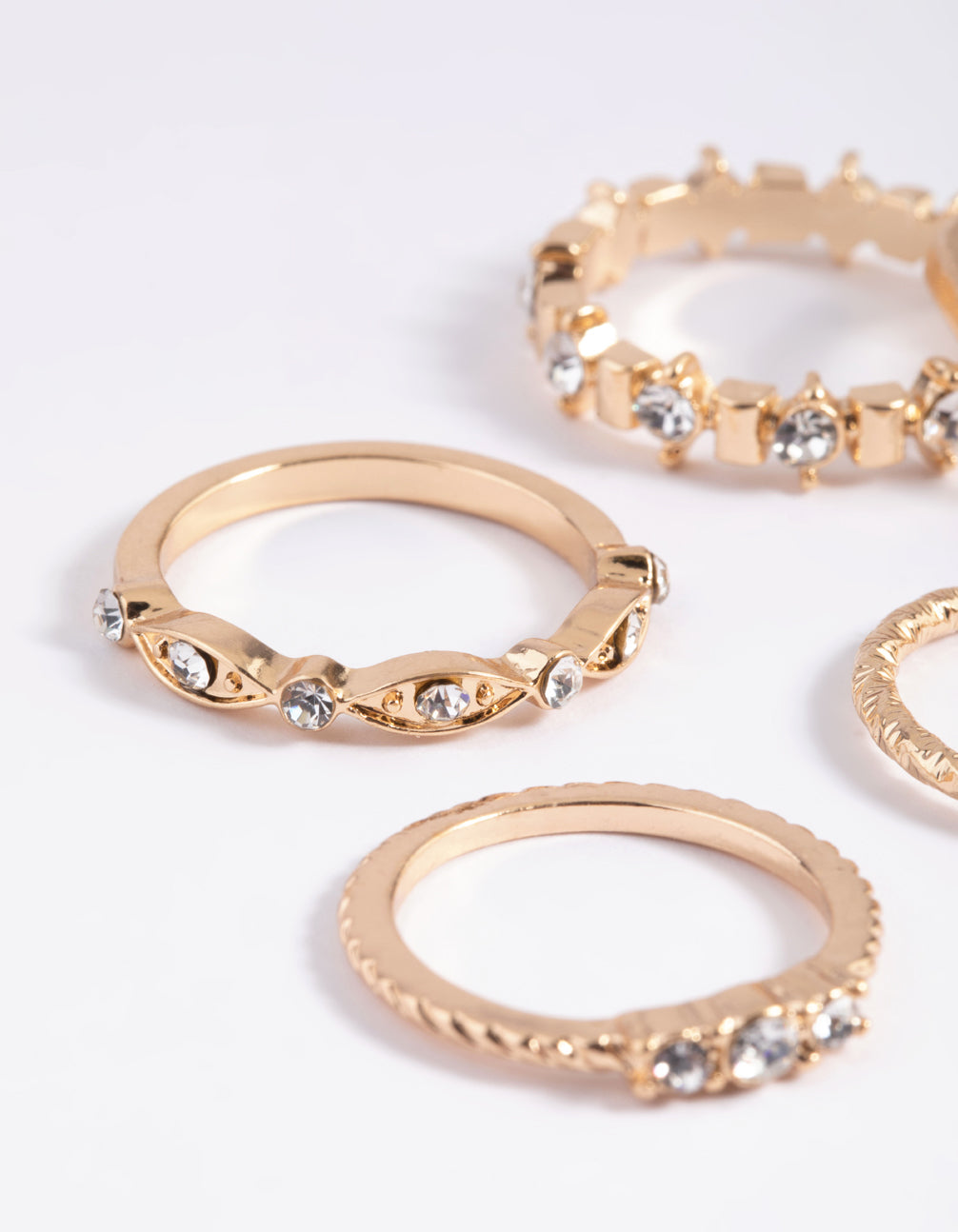 Gold Classic Stackable Ring Set