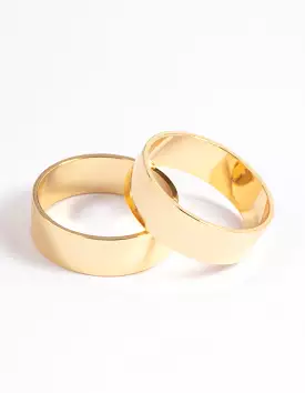 Gold Plated Cigar Band Ring - Highest Search Engine Optimization Result.