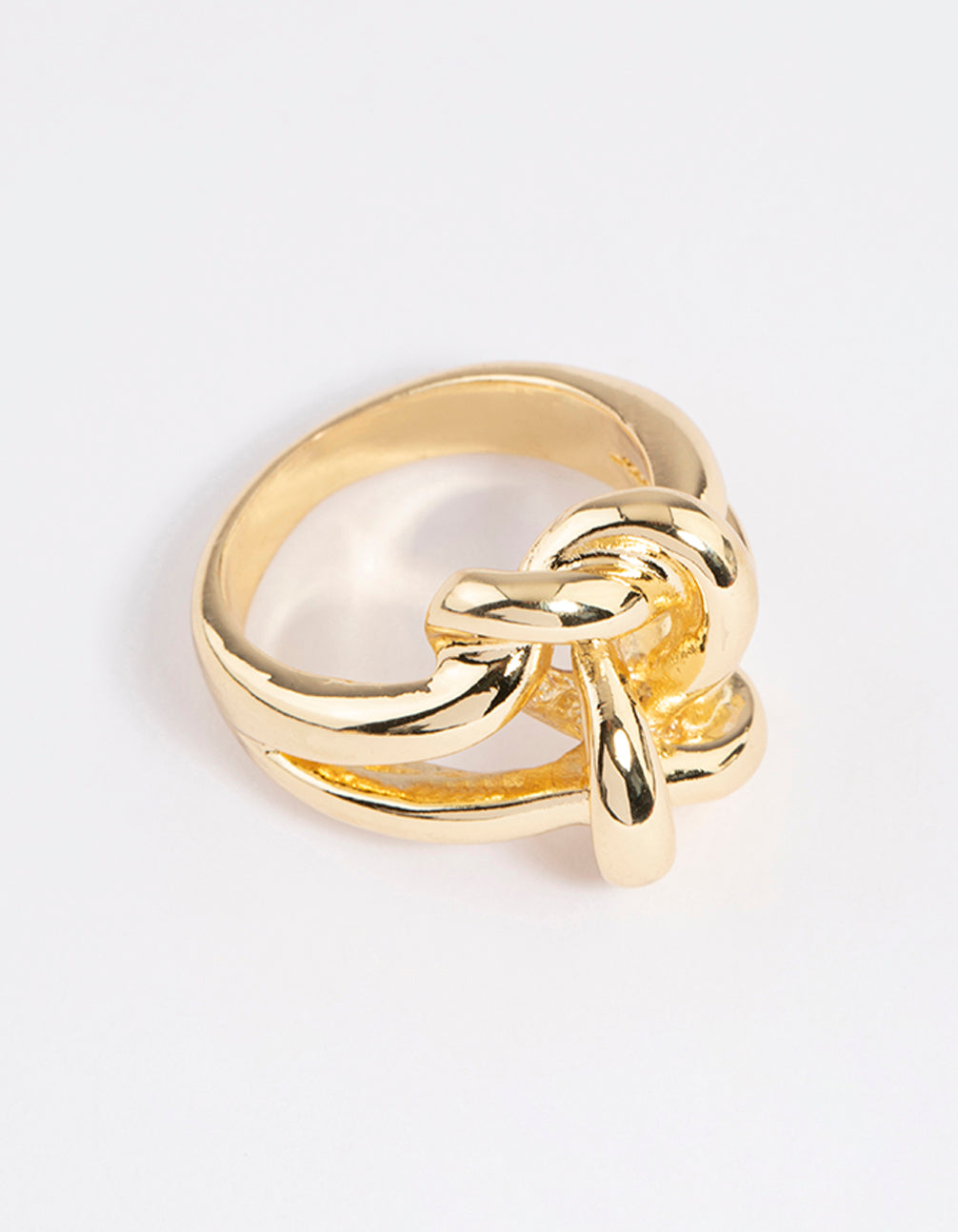 Gold Plated Double Knot Ring - Affordable Luxury Fashion Jewelry