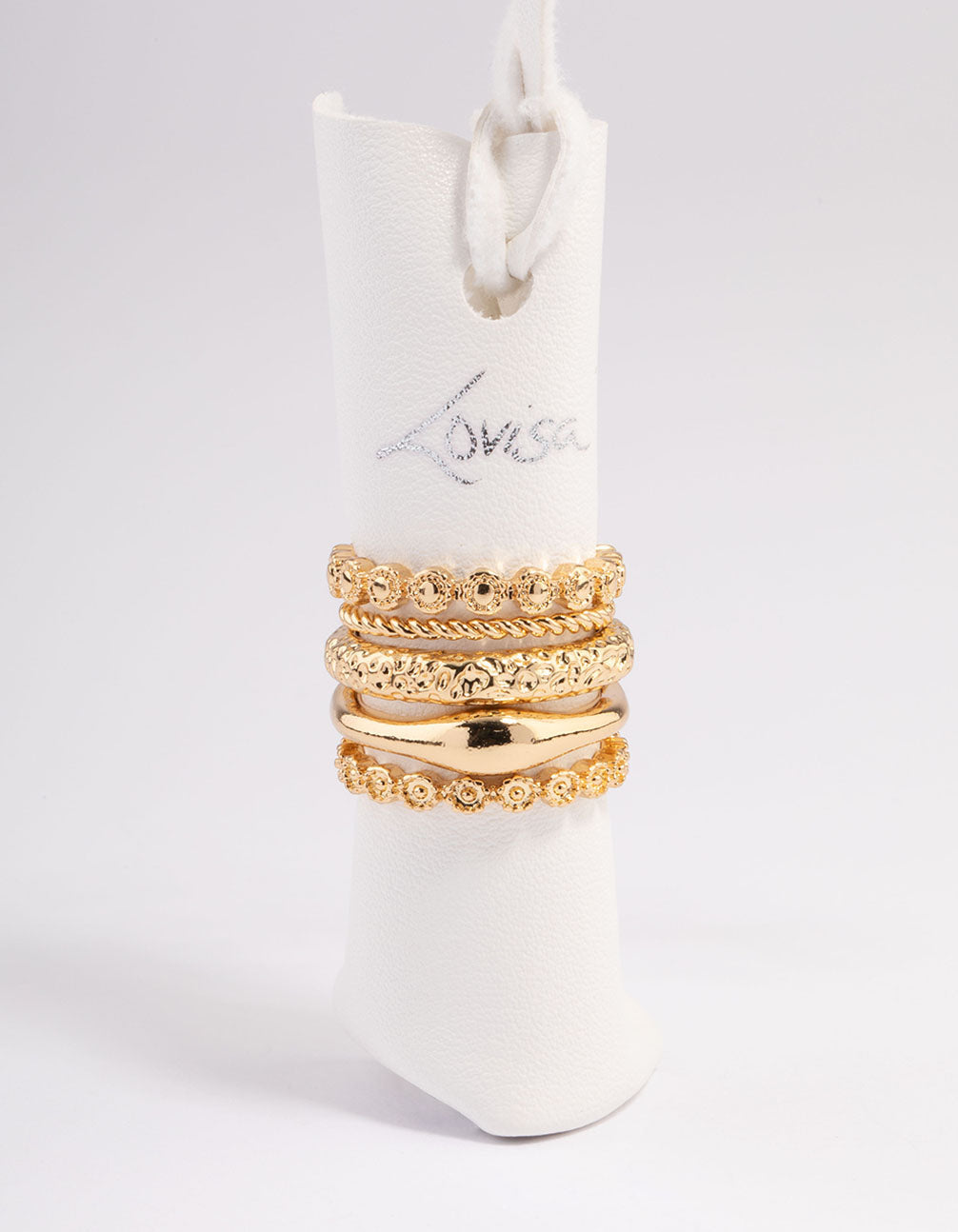 Gold Plated Mixed Ring Set