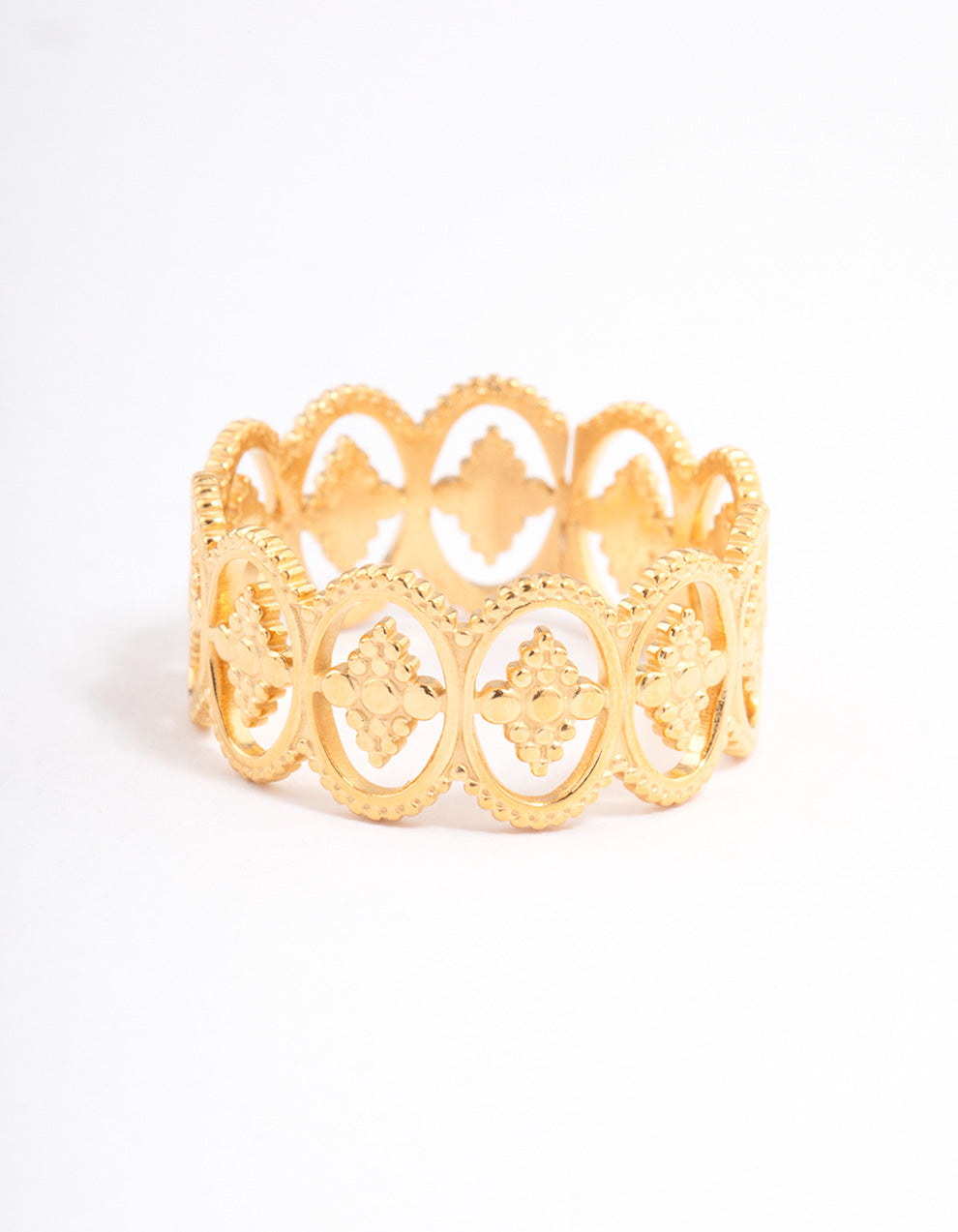 gold plated stainless steel ring