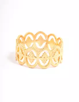 gold plated stainless steel ring