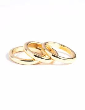 Gold Triple Band Ring