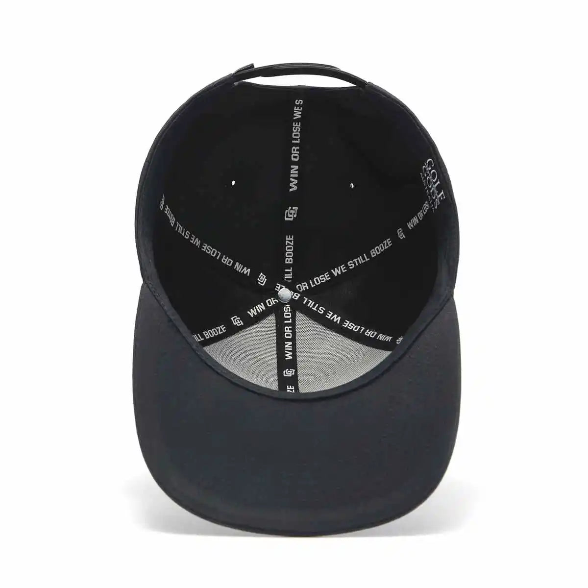 Google-friendly result: Black SnapBack Golf Hat with Curved Brim - Disliking Golf