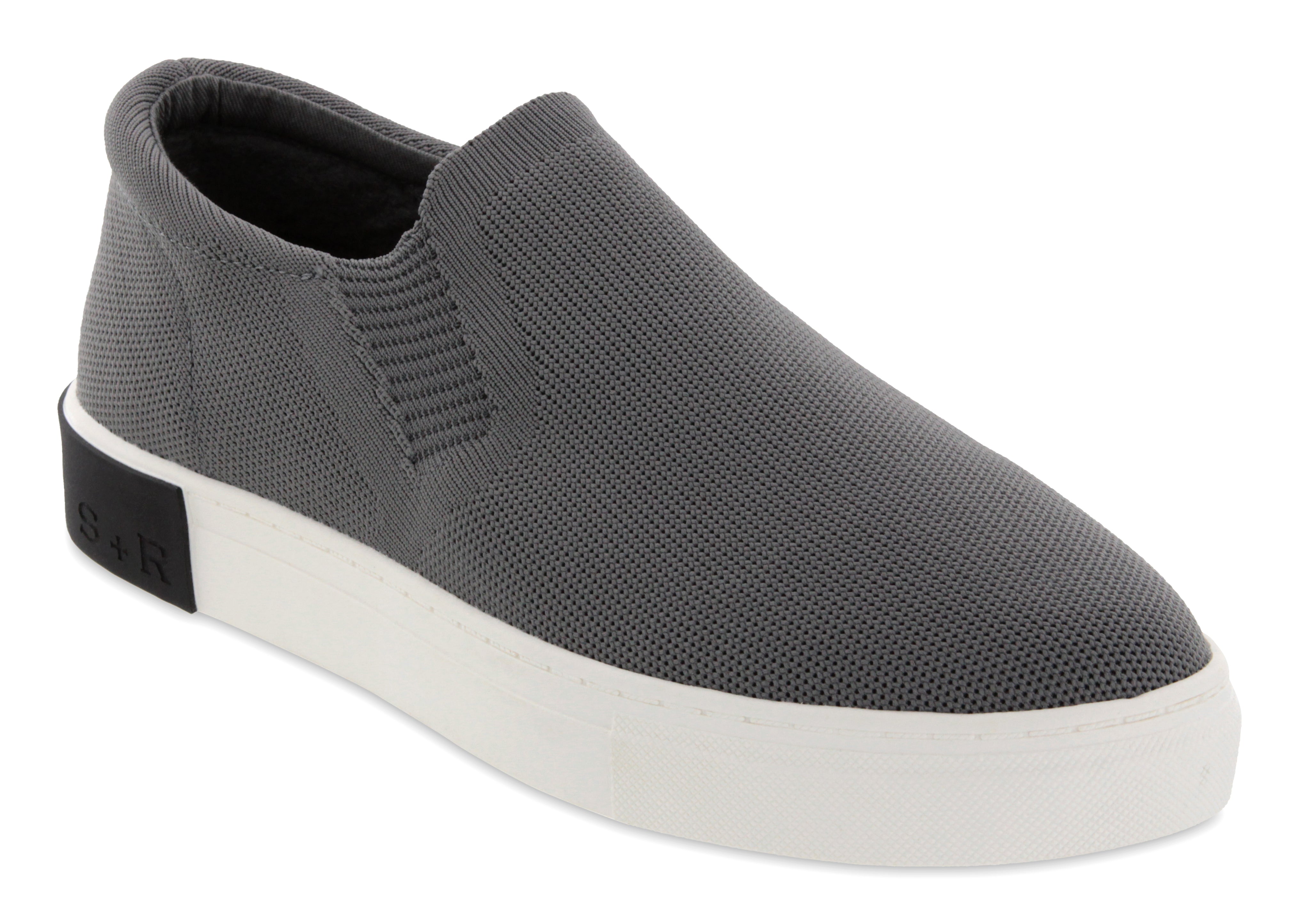 Gray Slip On Shoes