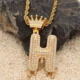 H Pendant Chain Necklace