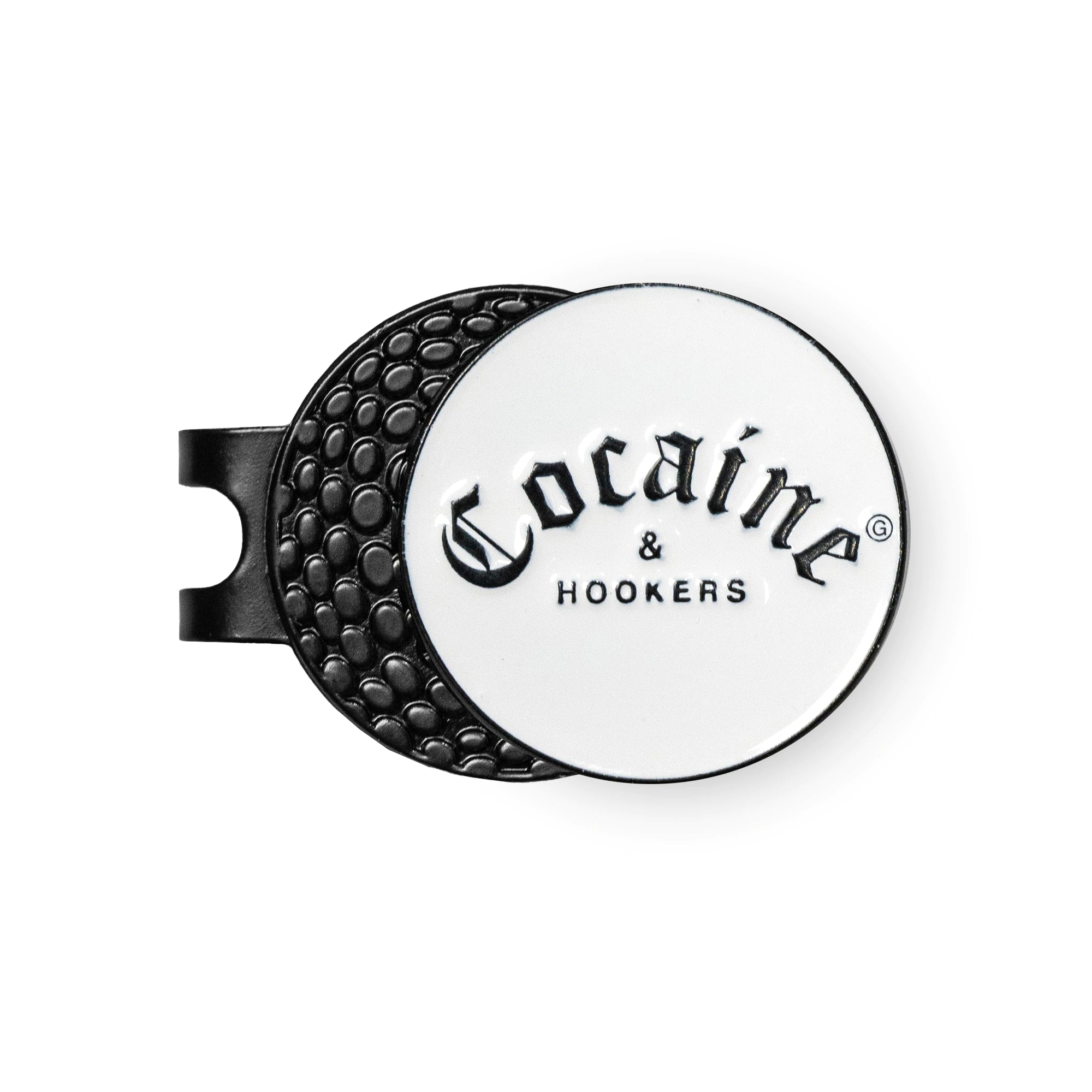 Hat Clip Golf Ball Marker - Metal Cocaine Hookers