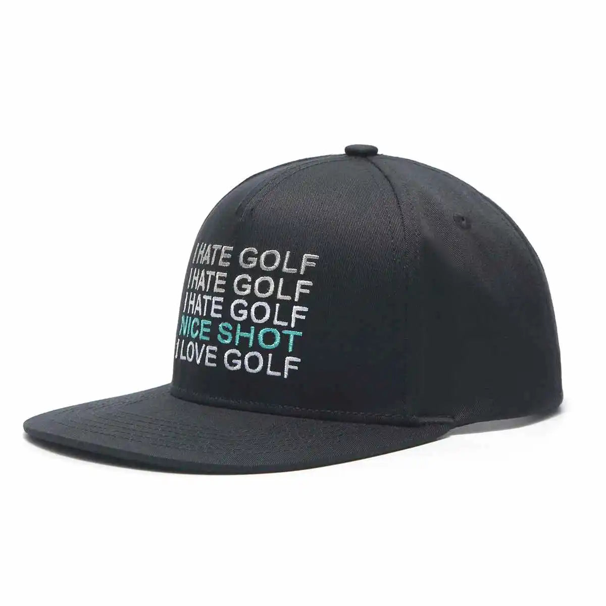 Hate Golf SnapBack Hat - Flat Brim