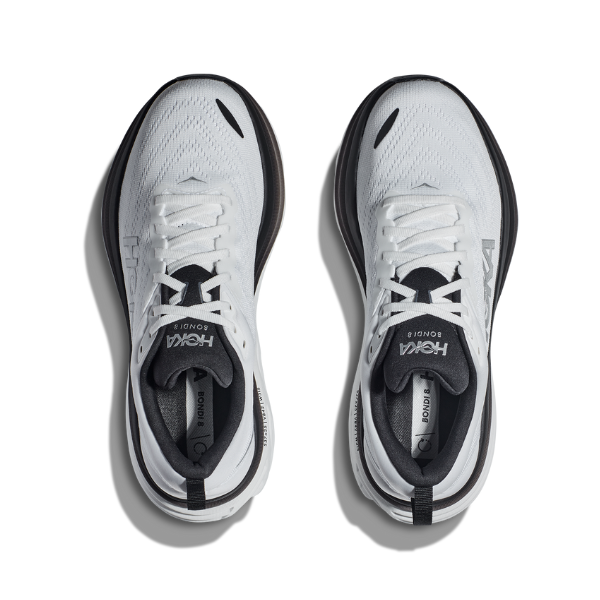 HOKA Bondi 8 Men's Wide White Black - Buy Online Now!