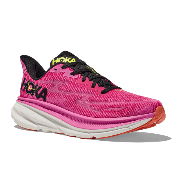 HOKA Clifton 9 Women's Running Shoe Raspberry/Strawberry