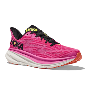 HOKA Clifton 9 Women's Running Shoe Raspberry/Strawberry