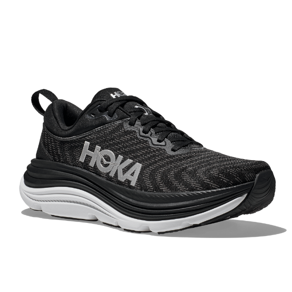 HOKA Gaviota 5 Wide Black/White - Men's Running Shoes.