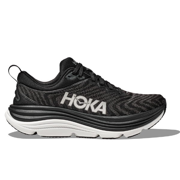 HOKA Gaviota 5 Wide Black/White - Men's Running Shoes.