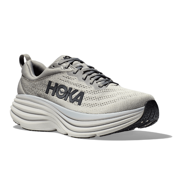 HOKA Men's Bondi 8 Wide - Sharkskin/Harbor Mist