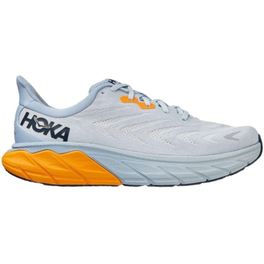 Hoka One One Arahi 6 for men, Plein Air/Blue Fog color, size 11 D Medium.