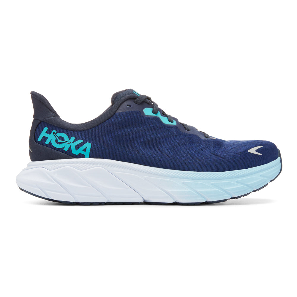 Hoka One One Arahi 6 Men's Running Shoes, Outer Space/Bellwether Blue, Size 7.5 D Medium