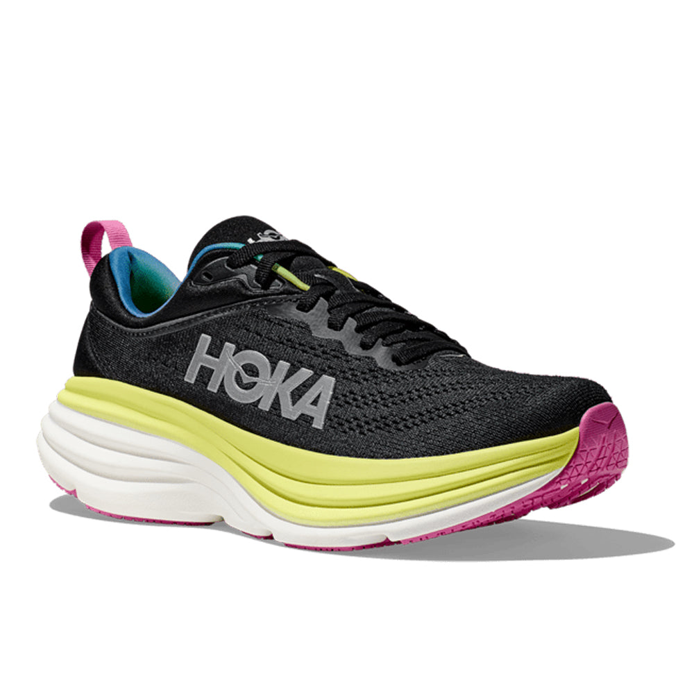 Hoka One One Bondi 8 Women's Running Shoe Black Multicolor