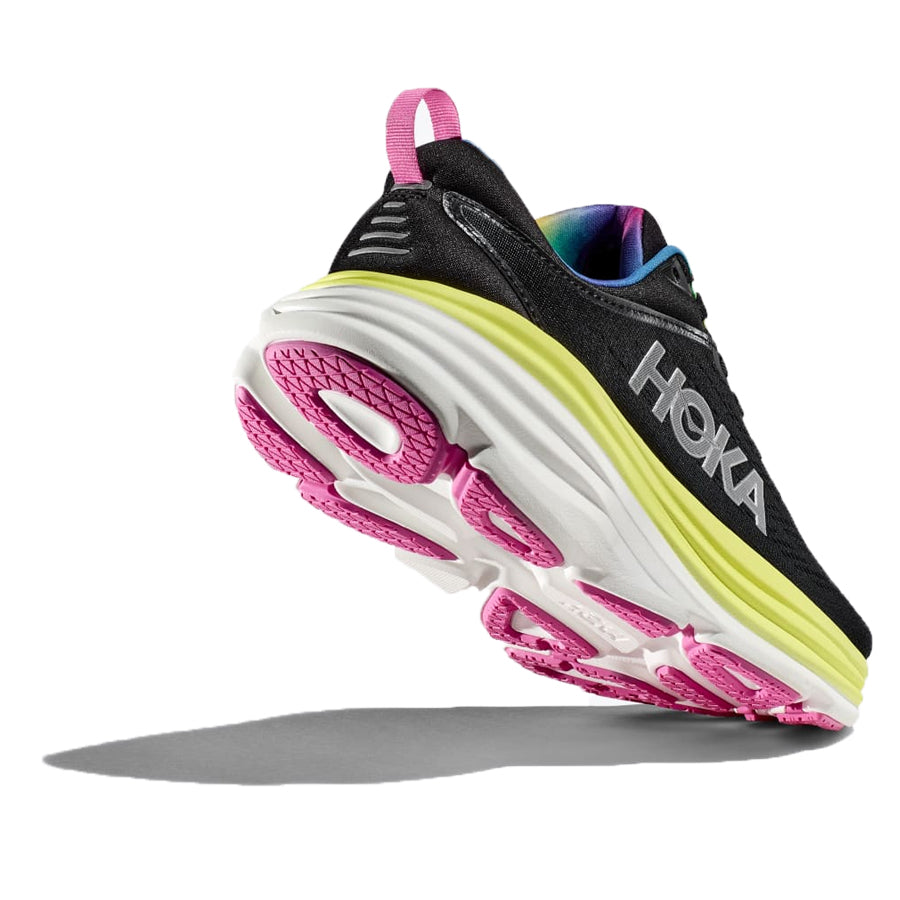 Hoka One One Bondi 8 Women's Running Shoe Black Multicolor