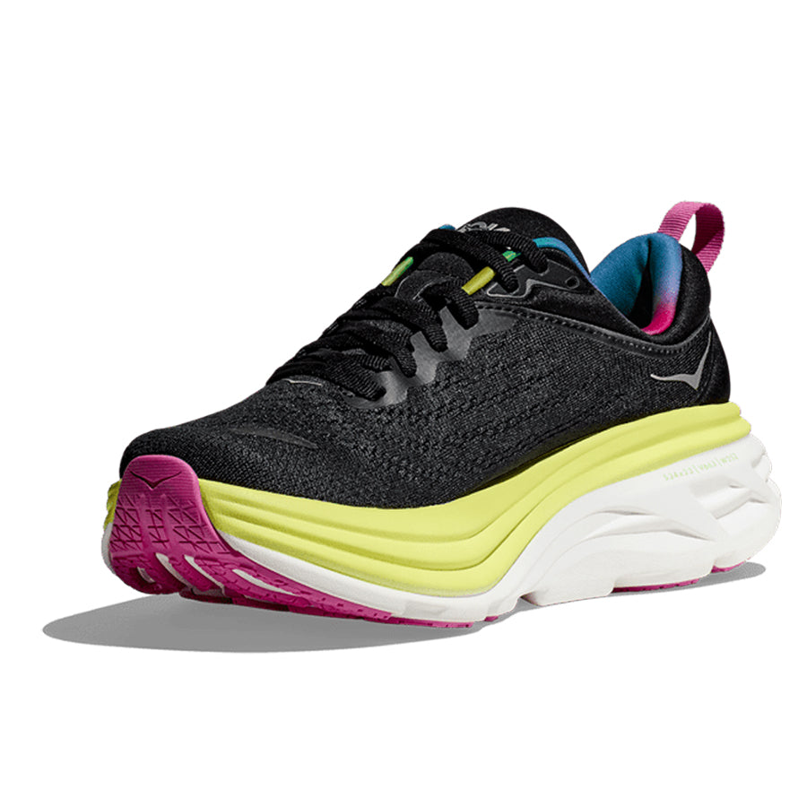 Hoka One One Bondi 8 Women's Running Shoe Black Multicolor