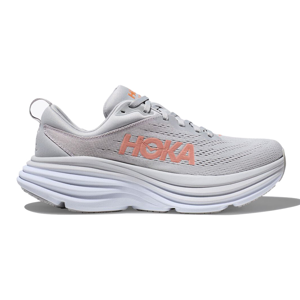 Hoka One One Bondi 8 Women's Running Shoe - Harbor Mist/Lunar Rock, Size 10 Medium B