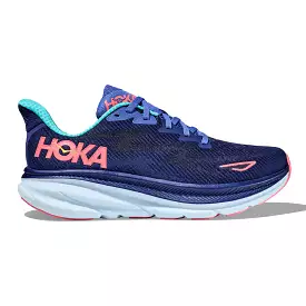 Hoka One One Clifton 9 Women's Running Shoe - Bellwether Blue/Ceramic - Size 5 (B Medium)