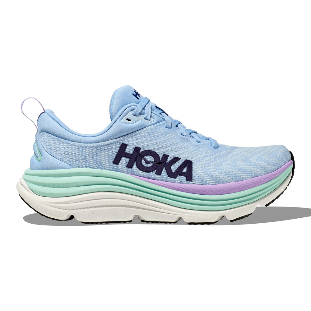 Hoka One One Gaviota 5 Women's Running Shoe, Airy Blue/Sunlit Ocean, Size 8 Medium