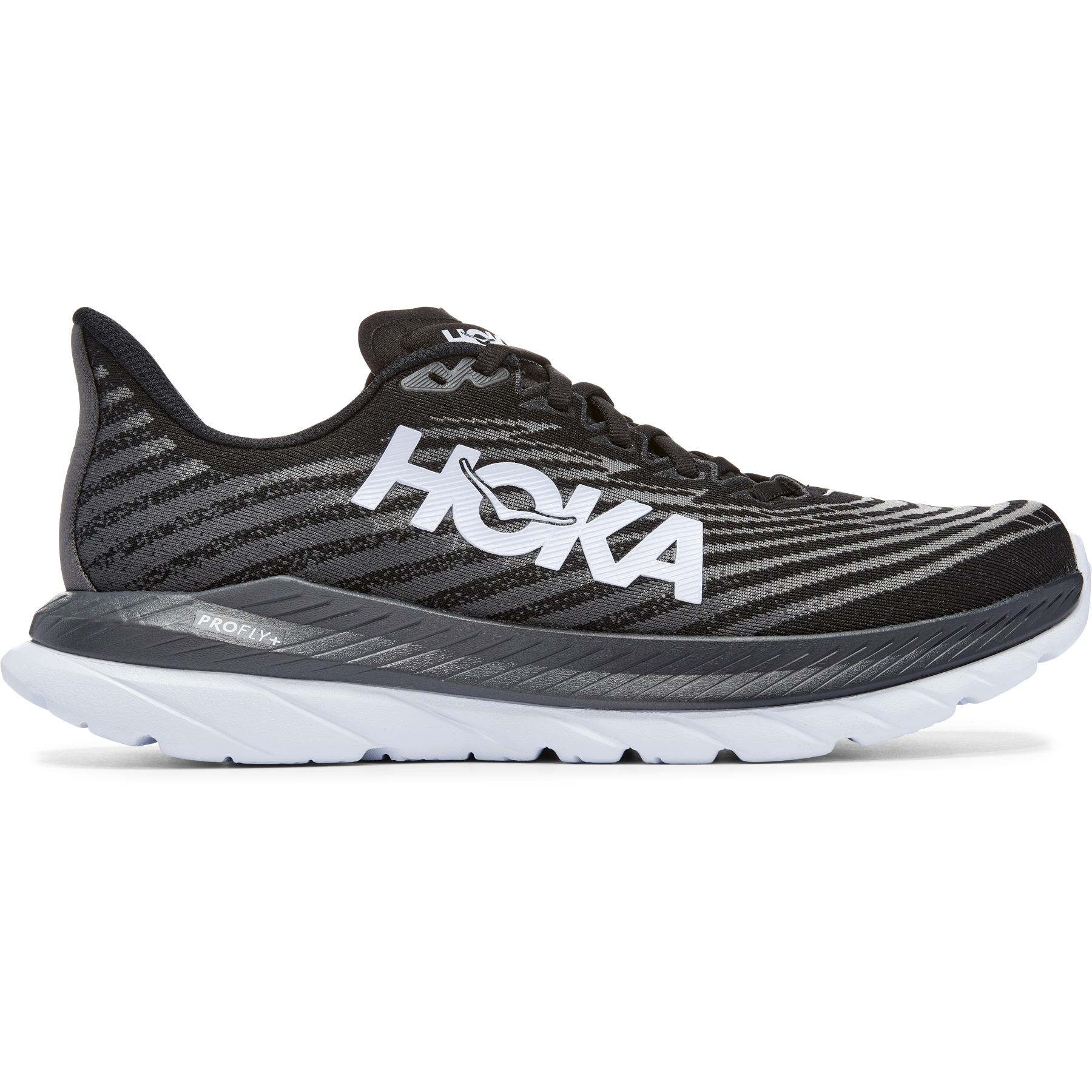 Hoka One One Mach 5 Black Castlerock 9 2E Wide men's running shoe