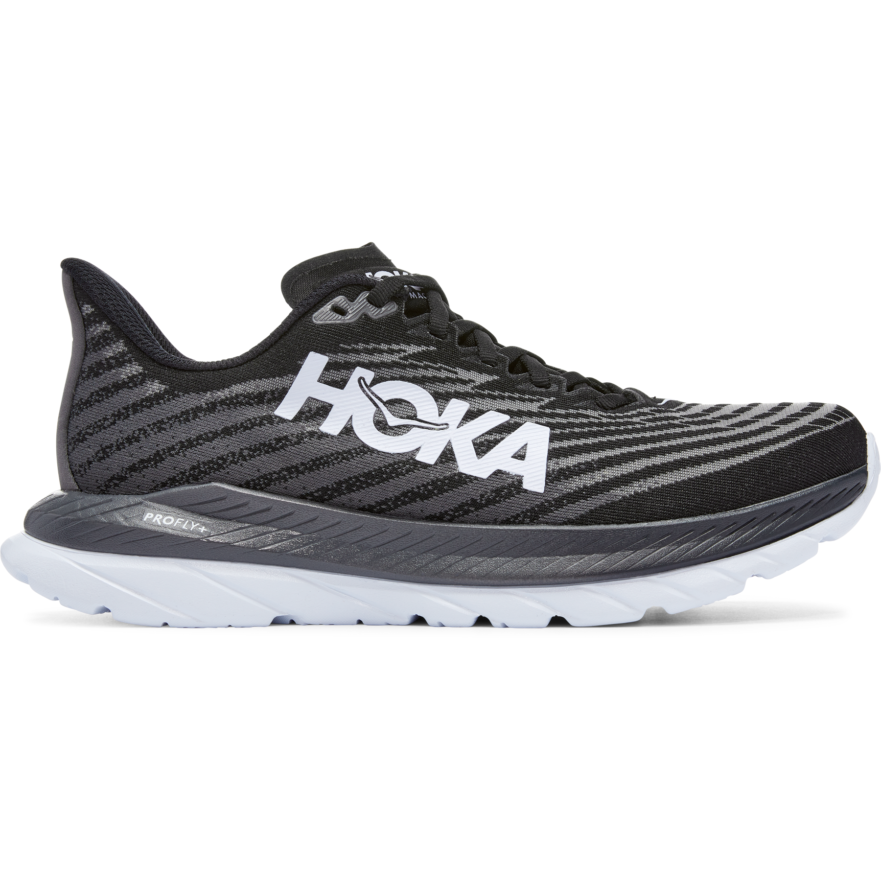 Hoka One One Mach 5 Women's Running Shoe, Black/Castlerock, Size 7 Medium