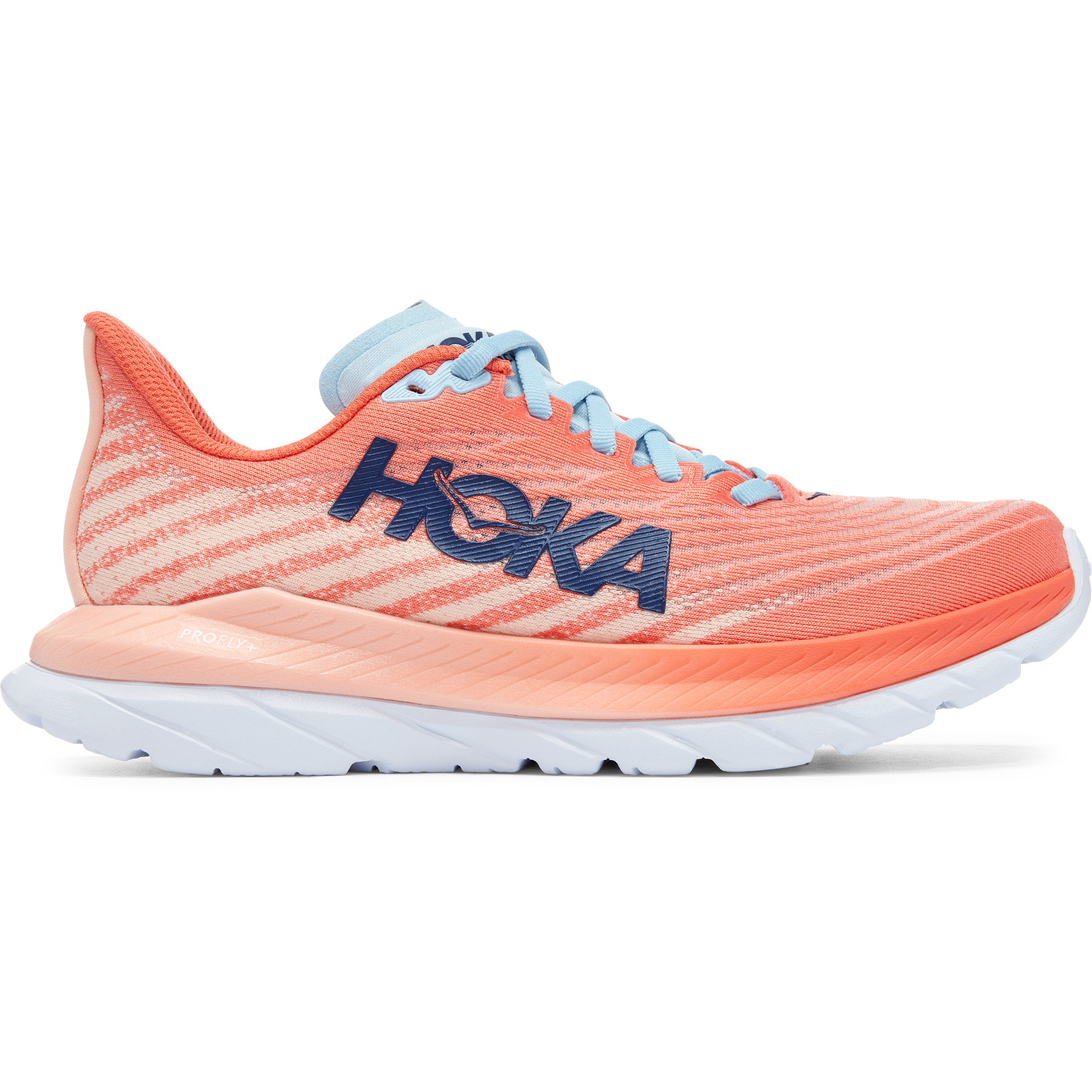 Hoka One One Mach 5 Women's Running Shoes, Camellia/Peach Parfait, Size 10 (B Medium)