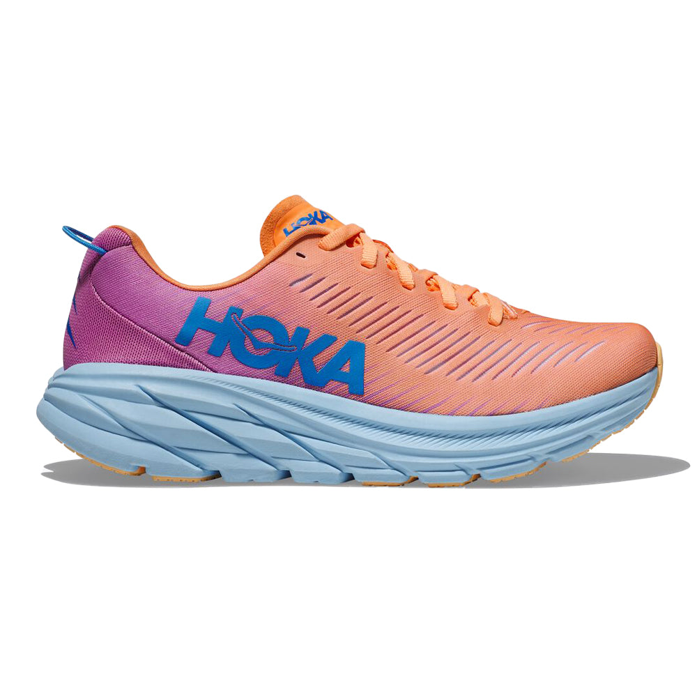 Hoka One One Rincon 3 Women's Running Shoe, Mock Orange/Cyclamen, Size 10 B Medium