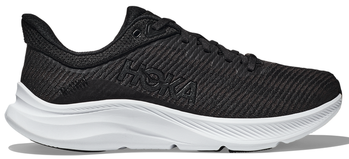 Hoka One One Solimar men's running shoes, black/white, size 12.5 medium