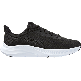 Hoka One One Solimar shoes, Black/White, size 11.5 D Medium.