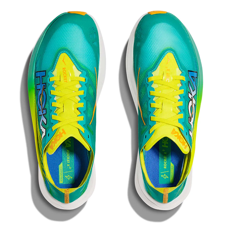 Hoka Rocket X2 Verde Amarillo