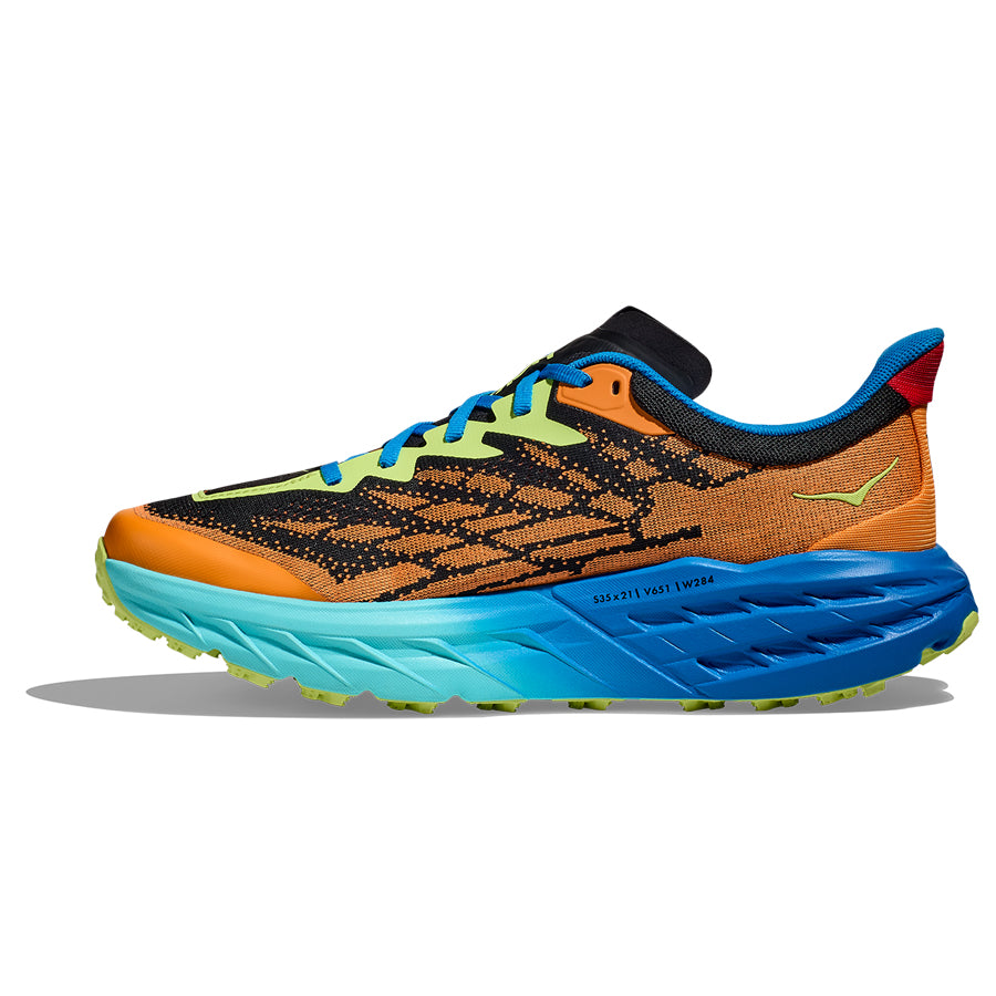 Hoka Speedgoat 5 Naranja Azul Verde