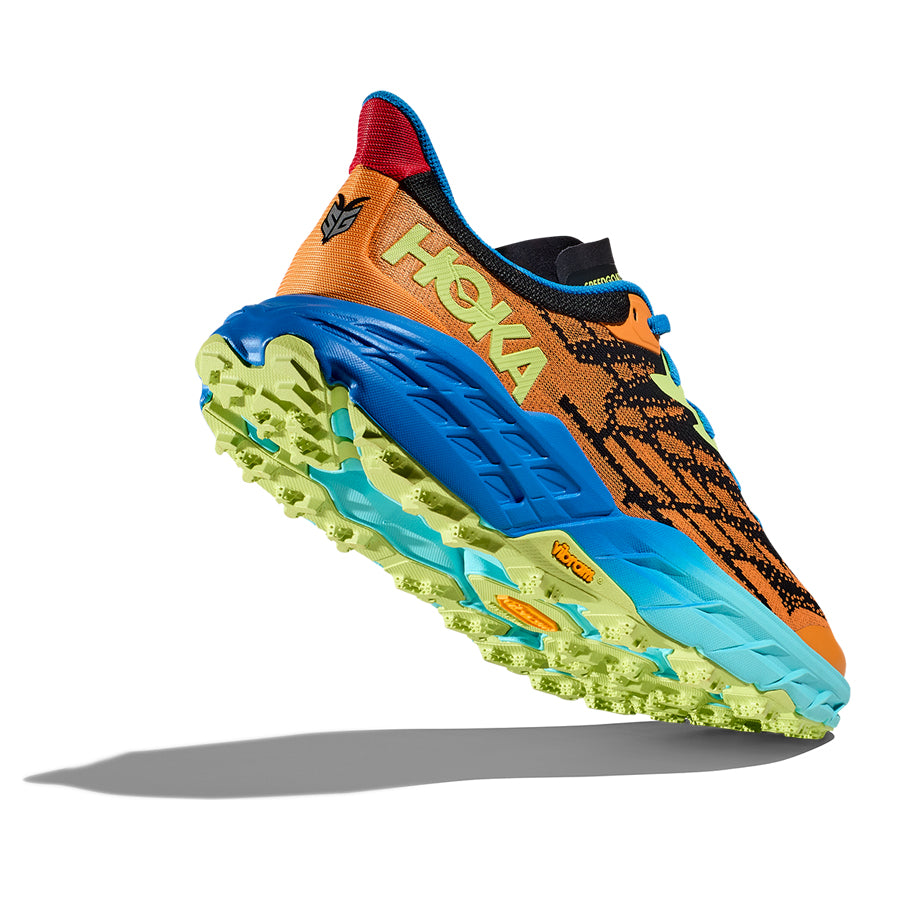 Hoka Speedgoat 5 Naranja Azul Verde