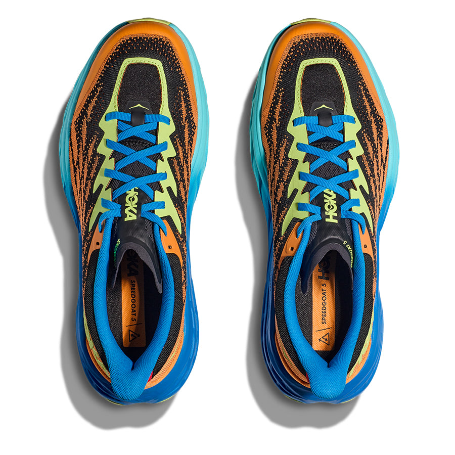 Hoka Speedgoat 5 Naranja Azul Verde