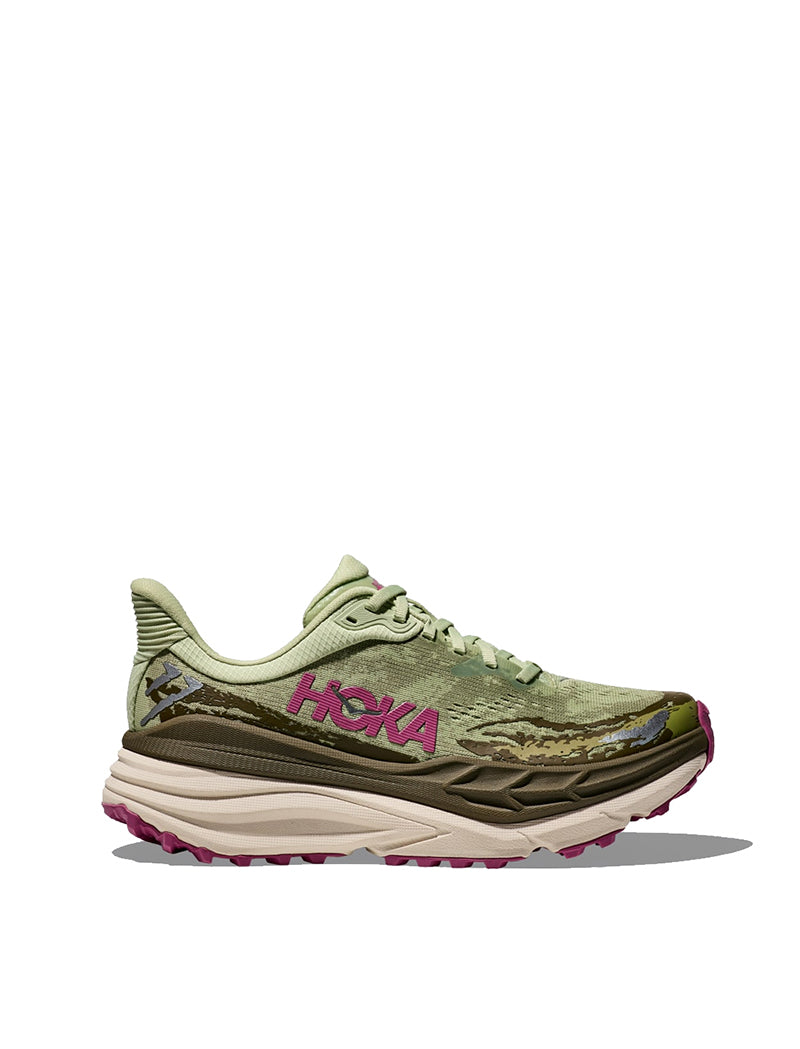 Hoka Stinson 7 Women's Trainer - Seed Green / Beet Root