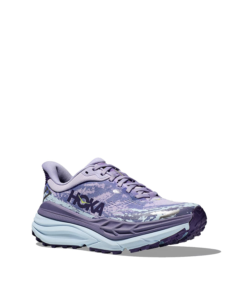 Hoka Women's Stinson 7 Sky/Meteor Trainer.