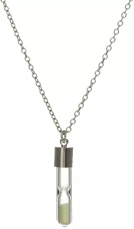 Hourglass Drift Bottle Glowing Necklace - Glowing in the Dark Necklaces for Women and Men (S 4589560)