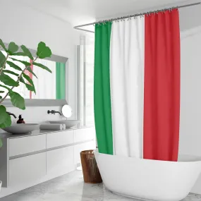 Italian Flag Fast-drying Shower Curtain