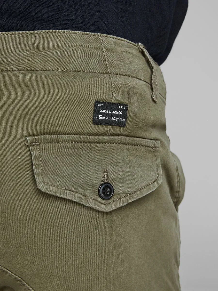 Paul Flake Combat Pants in Olive Night by Jack & Jones