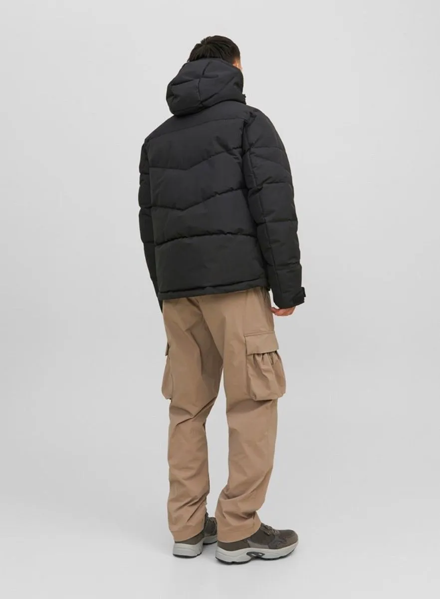 Jack Jones Otis Puffer Hybrid Jacket Black