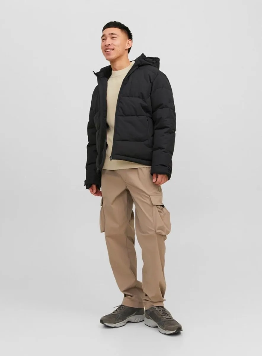 Jack Jones Otis Puffer Hybrid Jacket Black