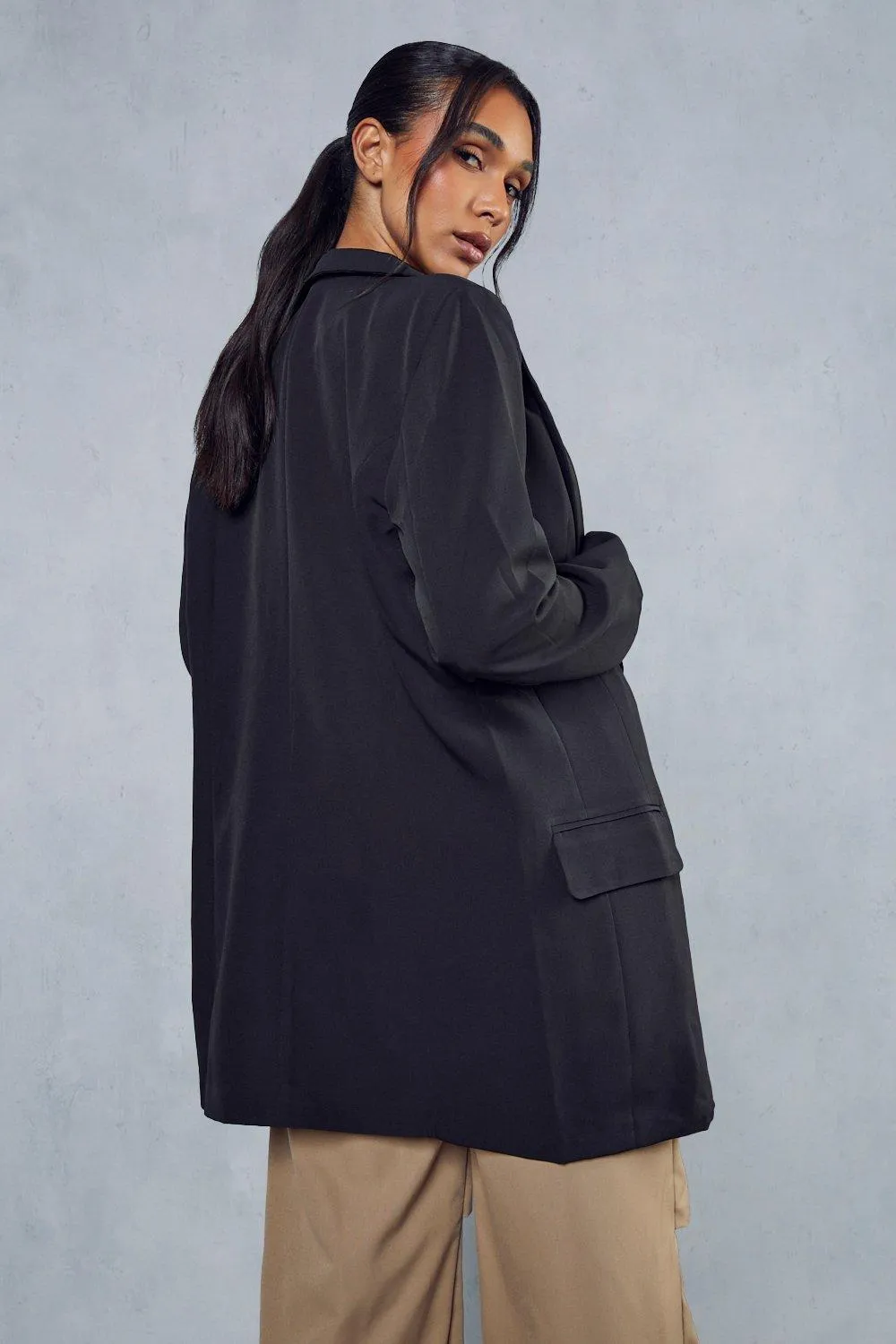 Shoulder Pad Oversized Blazer for Women | Shop Jackets & Coats | MissPap