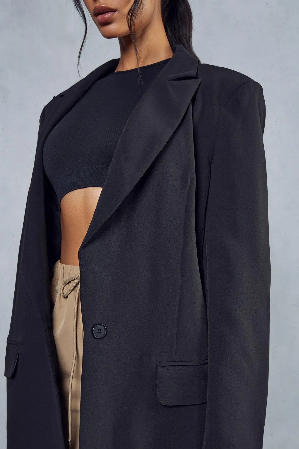 Shoulder Pad Oversized Blazer for Women | Shop Jackets & Coats | MissPap