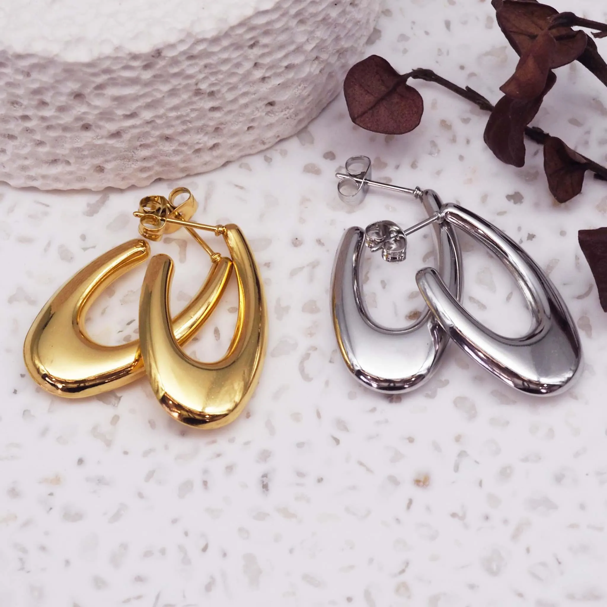 Kallan Hoop Earrings - Affordable, Stylish Hoop Earrings for Women.