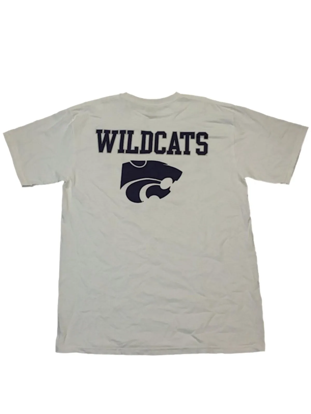 Kansas State Wildcats Gear for Sports White Short Sleeve Crew Neck T-Shirt (Large)