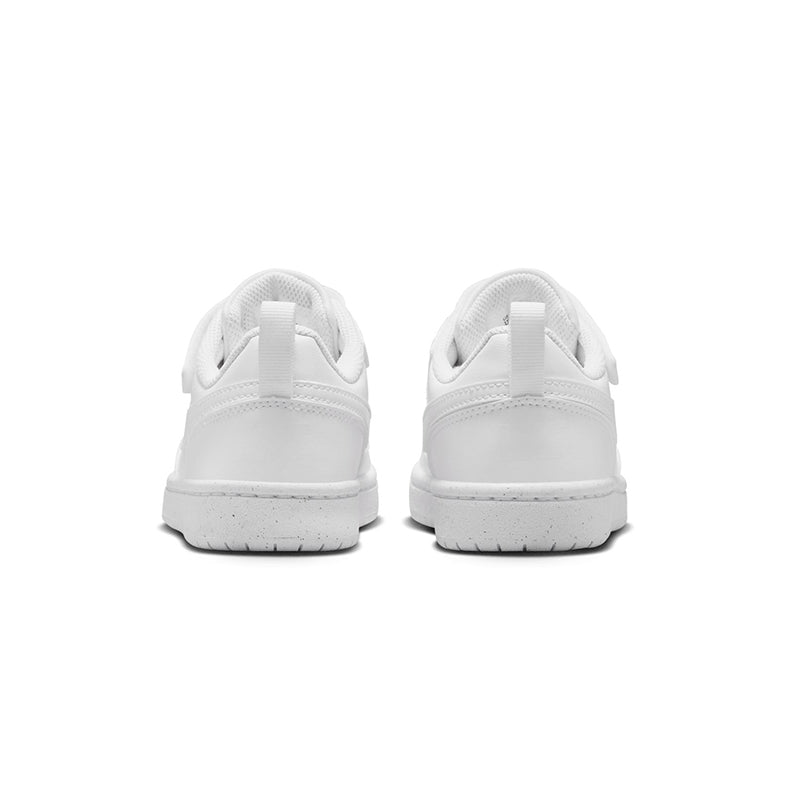 Kids Preschool Court Borough Low Recraft White sneakers.