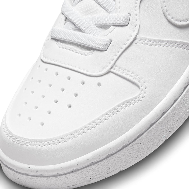 Kids Preschool Court Borough Low Recraft White sneakers.