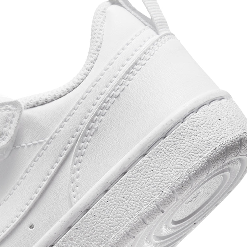 Kids Preschool Court Borough Low Recraft White sneakers.